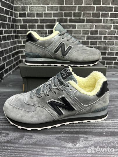 Кроссовки new balance 574 зимние