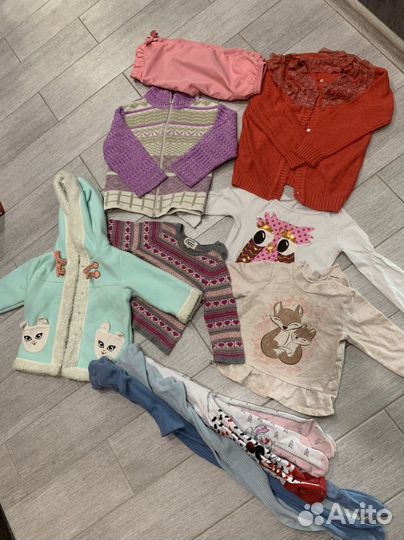 Вещи пакетом на девочку 74 80