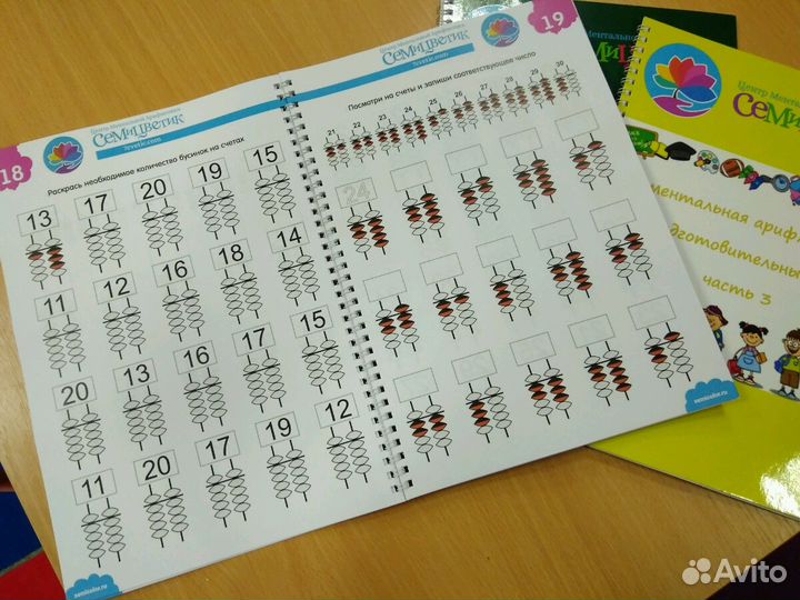 Учебники по ментальной арифметике для 4-6 лет