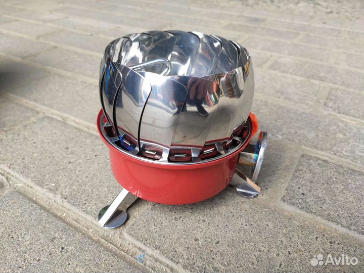 Газовая плита туристическая с ветрозащитой ZT-203