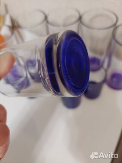 Стаканы 5 шт и рюмки стекло 6 шт