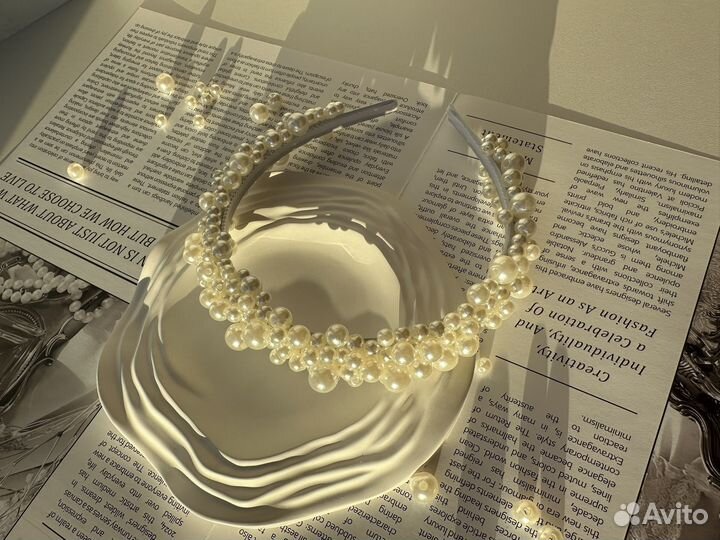 Ободок из бусин