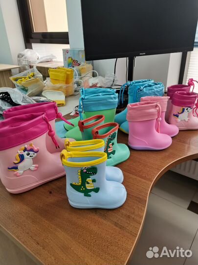 Детские резиновые сапоги