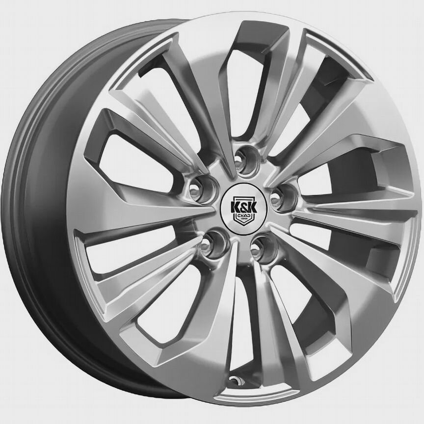 Диски K&K Авиор 7x17 5x108 ET40 D65.1 Дарк платинум