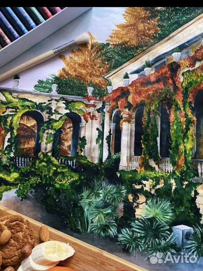 Акварельный рисунок. Сочи