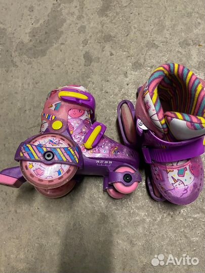 Роликовые коньки детские раздвижные