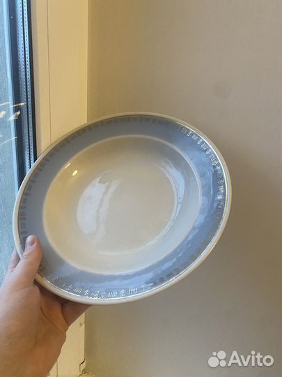 Тарелка с позолотой. Винтаж