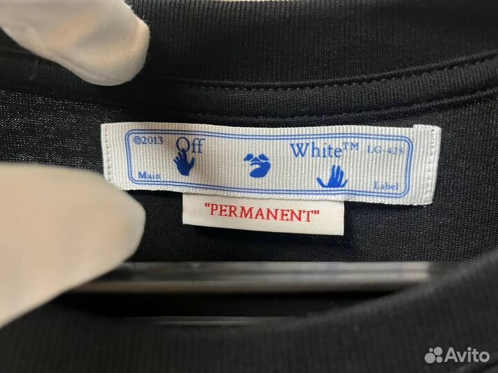 Футболка Off White Premanent с бирками оверсайз