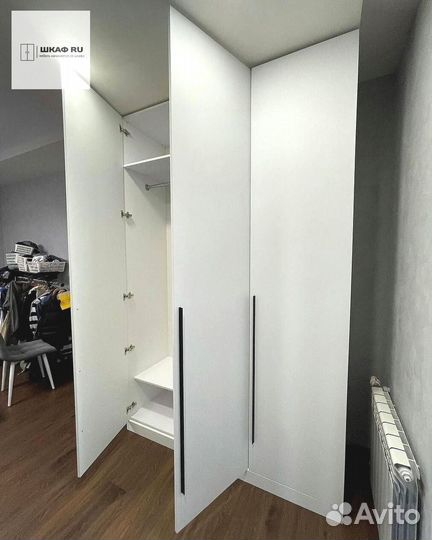 Шкаф распашной с фрезеровкой