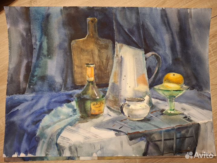 Учебные натюрморты акварелью