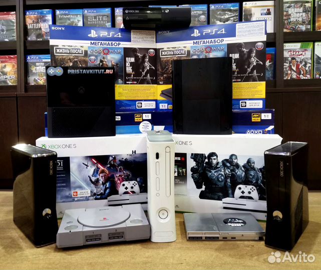 Игровые приставки PS3 PS4 xbox360 xbox ONE и др