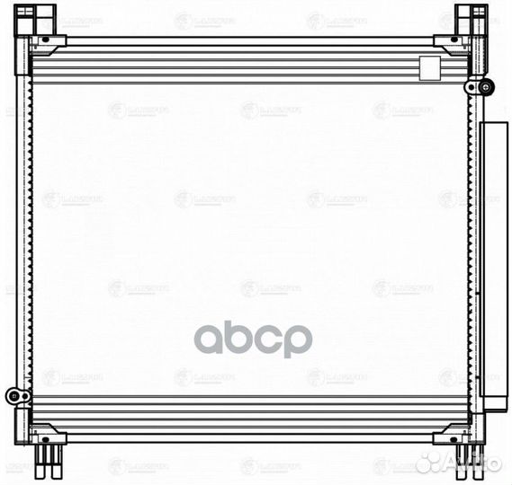 Радиатор кондиционера lrac1975 luzar