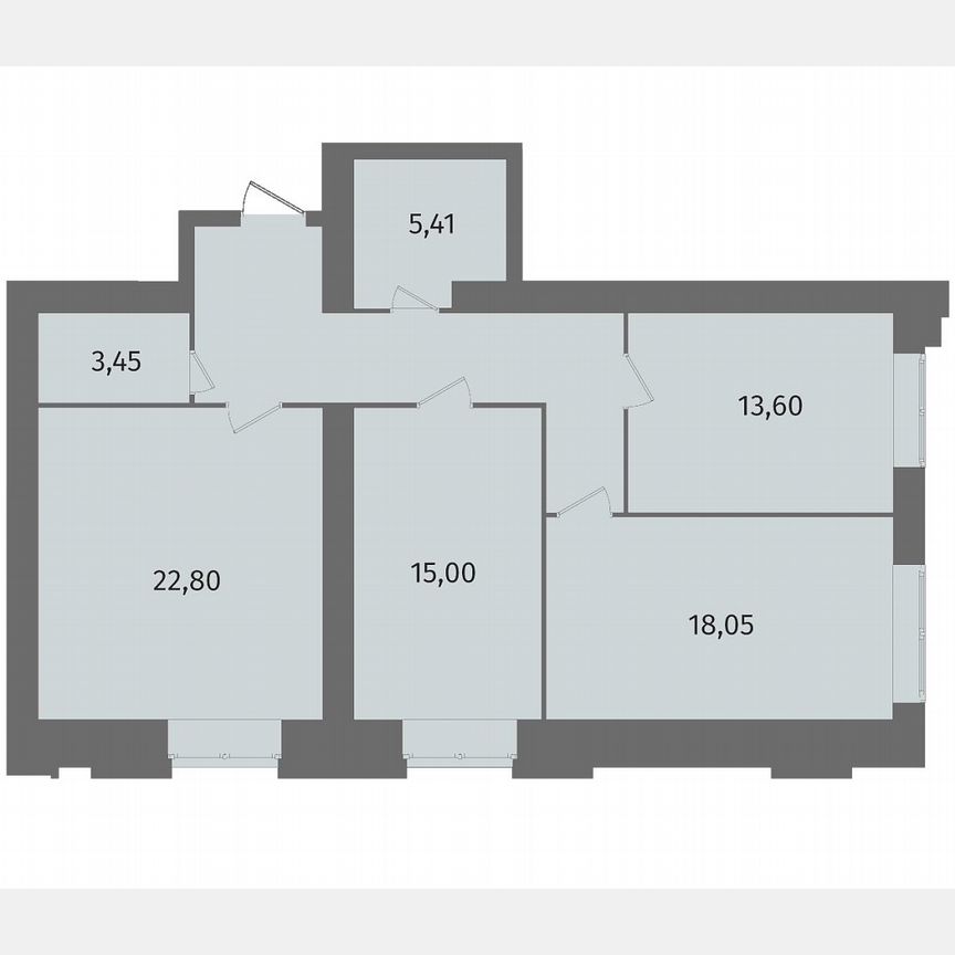 3-к. квартира, 93,3 м², 2/13 эт.