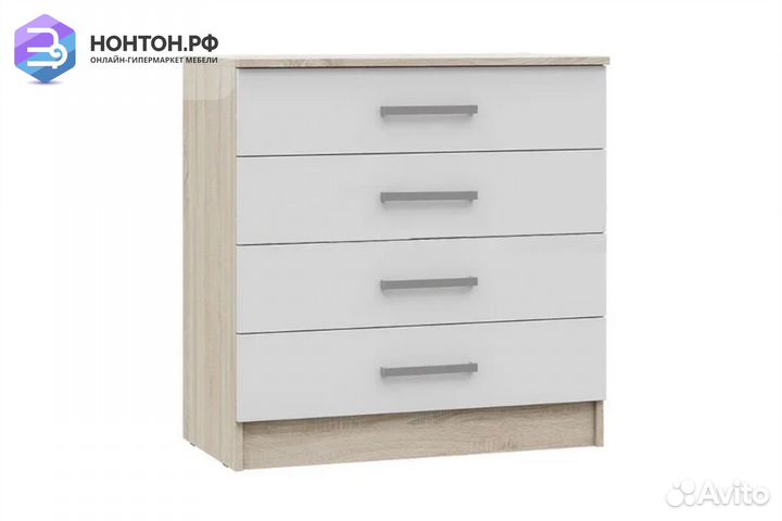 Комод Мартина 800 белый / дуб сонома