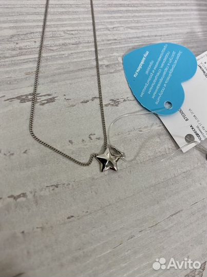 Новые серебряные цепочка с подвеской