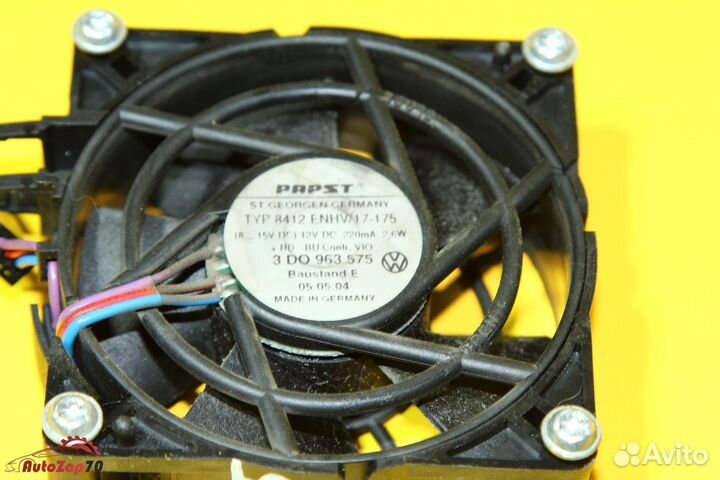 VW Phaeton Вентилятор спинки переднего левого сиде