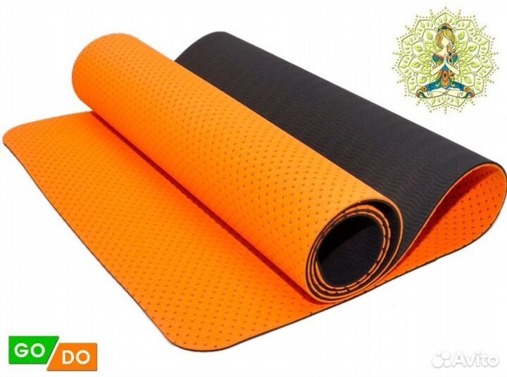 Коврик для Йоги и Фитнеса Godo TPE с перфорацией