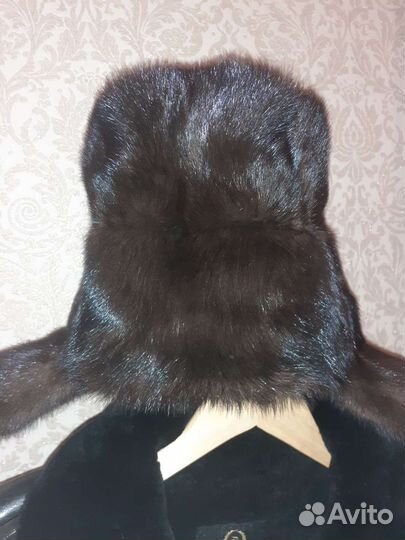 Норковая шапка мужская ушанка