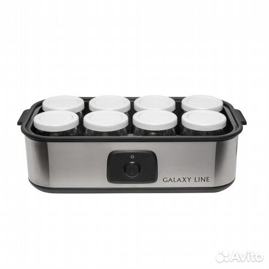 Йогуртница Galaxy line GL2697, серебристый, черный