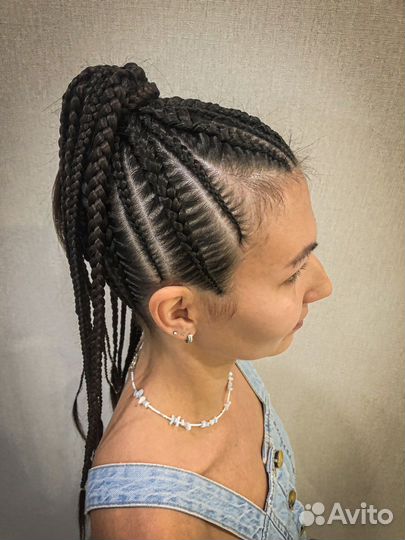 Косы с канекалоном, брейды, афрокосички, де