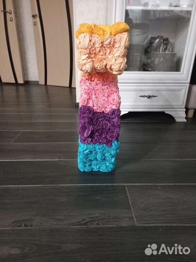 Цифра 5 из цветочков на день рождение