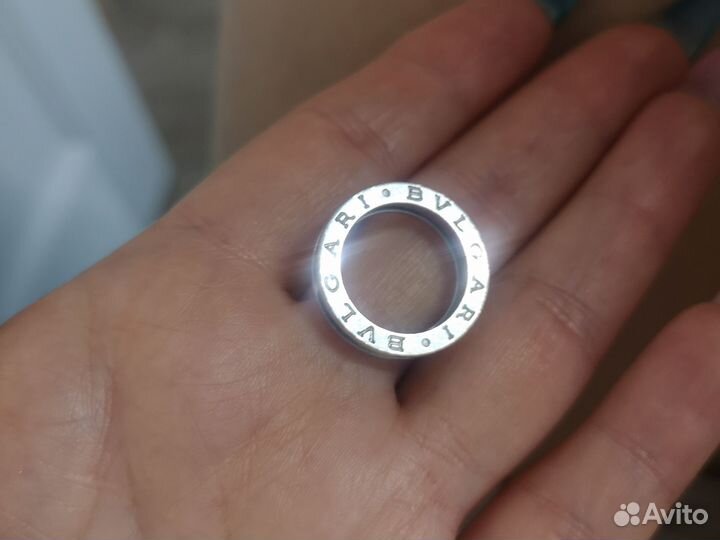 Bvlgari кольцо белое золото