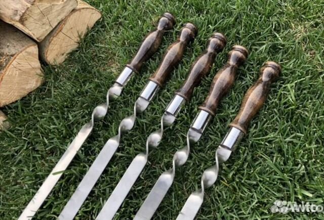 Шампура с деревянной ручкой