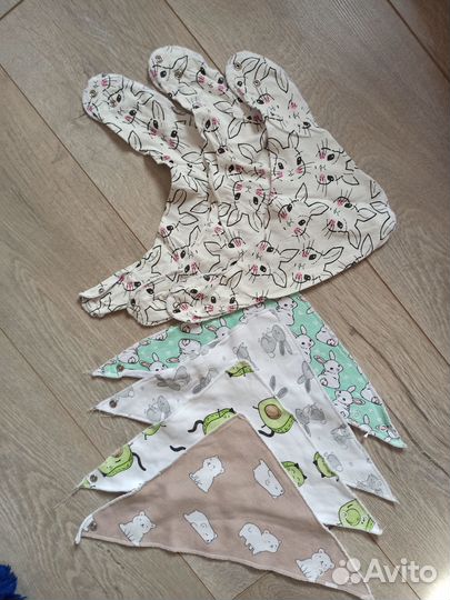 Слюнявчики для новорождённых