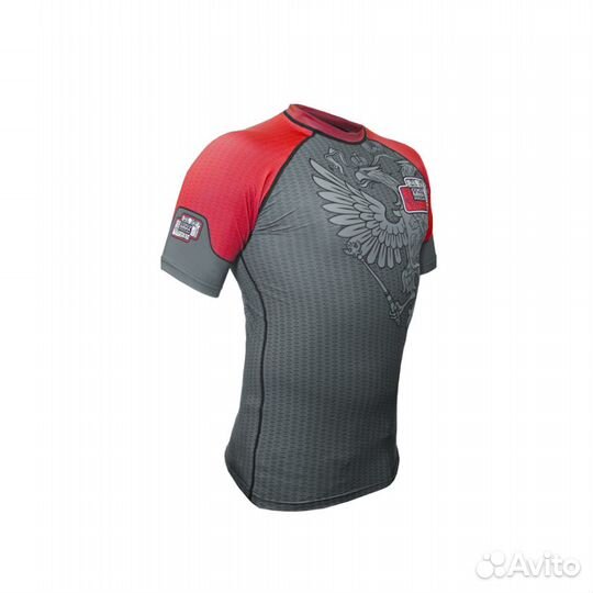 Рашгард кор.рукав Союз мма России Детский (красный