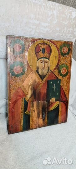 Священный Дар Икона.Старина.Николай Чудо