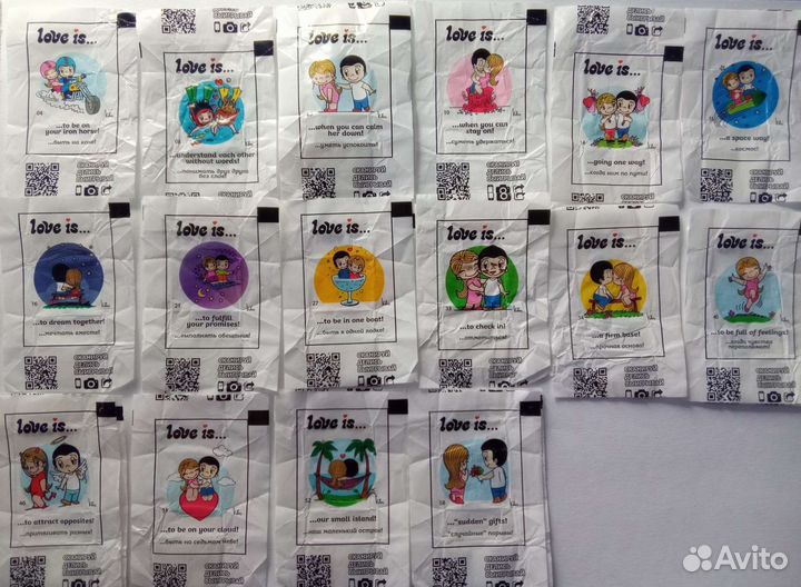 Вкладыши от конфет Love is
