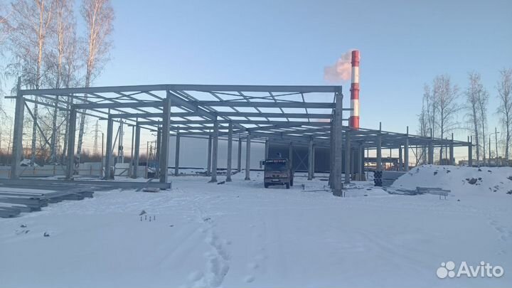 Монтаж металлоконструкций и сендвич панелей