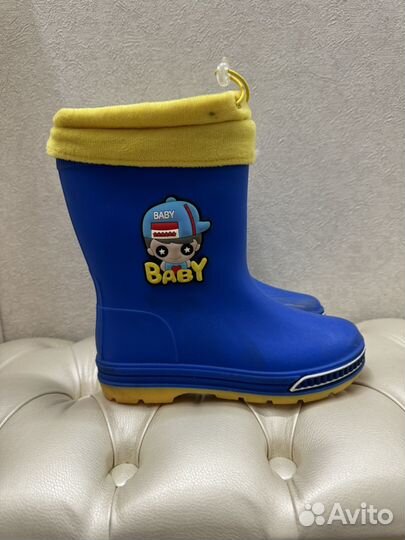 Резиновые сапоги для мальчика 33 34
