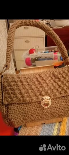 Сумка вязанная, ручной работы