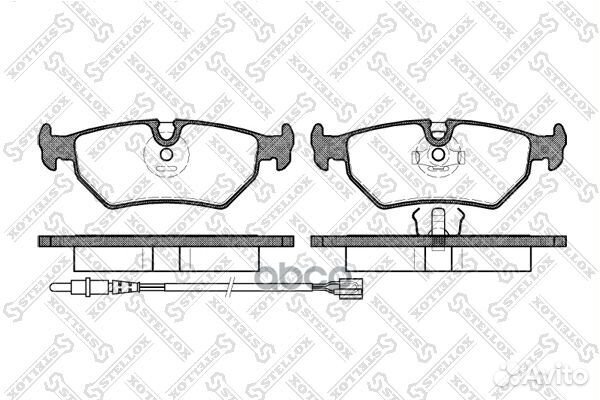 Колодки диск. з. с антискр. пл. peugeot зад
