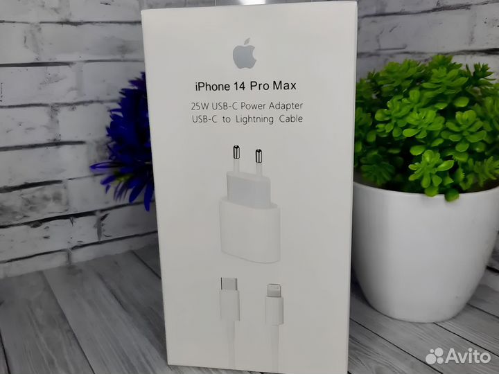 Зарядка на iPhone 25w блок питания и кабель