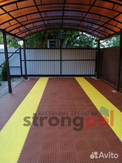 Модульное напольное покрытие. Шиномонтаж