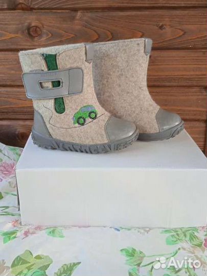 Валенки детские с резиновой подошвой