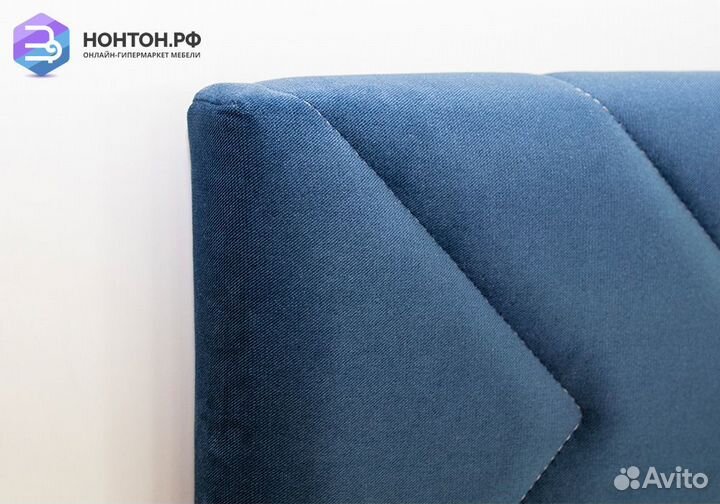 Кровать Милана синяя