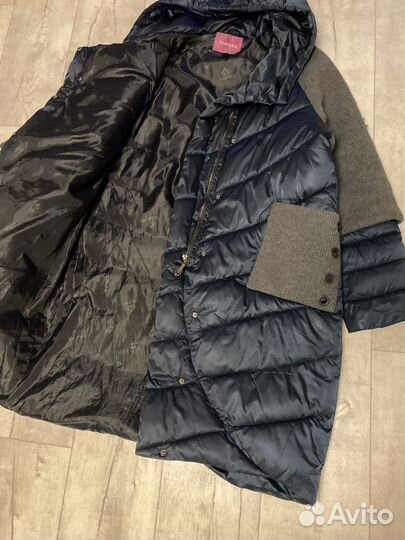 Пуховик зимний женский 58 60 размер длинный