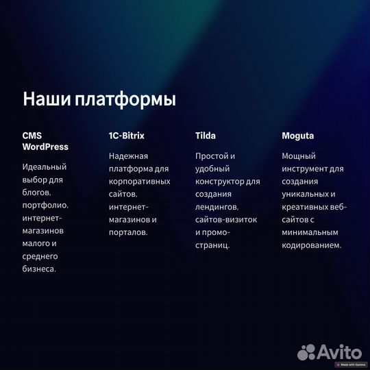 Создание сайтов