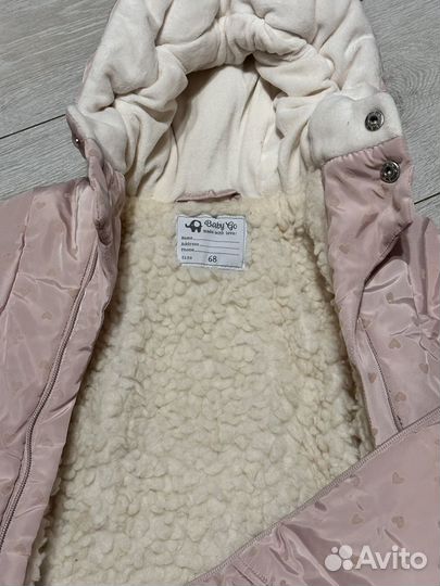 Детский зимний комбинезон на девочку 68