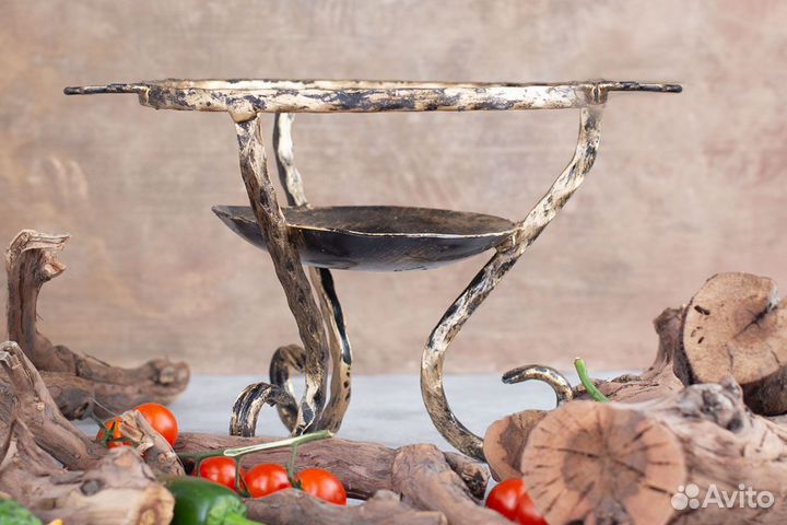 Сковорода Садж из нержавеющей стали 45 см с подста