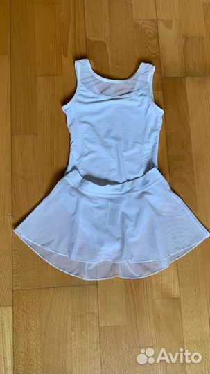 Купальник белый с юбкой для девочки