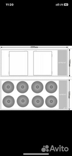 Кегератор горизонтальный с башней и кранами