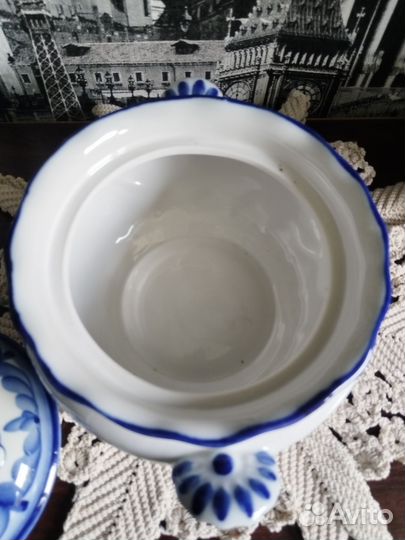 Супница, пельменница гжель