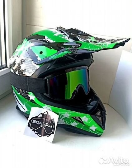 Мото очки новые,шлем мотокроссовый,мотошлем новый