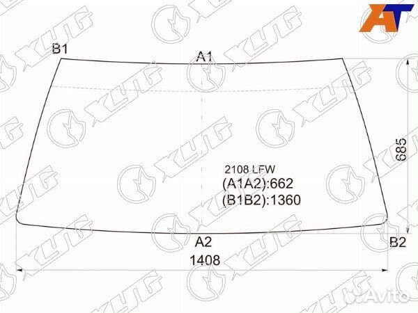 Стекло лобовое LADA 2114 samara