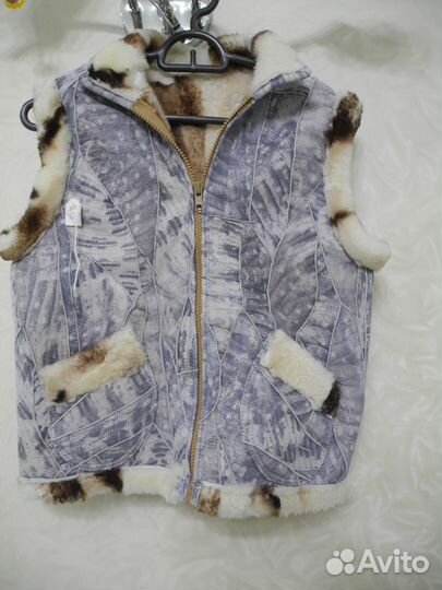 Меховой жилет натуральный мех