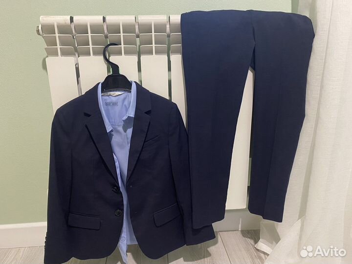 Школьный костюм zara+рубашка H&M